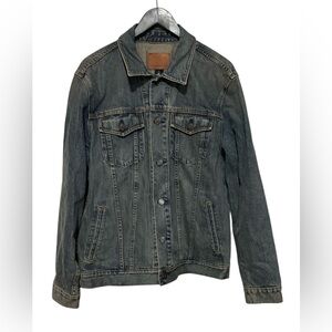 NWOT Vintage Gap Denim Jacket Blue Faded Dark Wash In Men’s Size XL